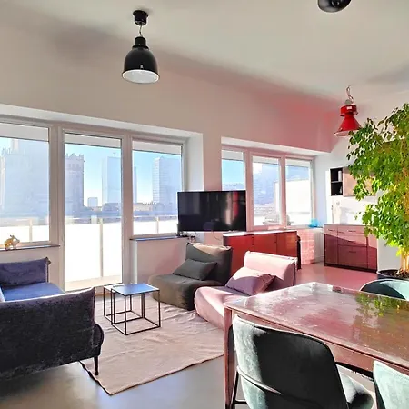 Amazing Loft With View To The Palace Of Culture Warsaw